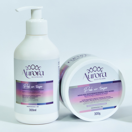 Combo Shampoo Revitalizante + Máscara Rejuvenescedora - Pode vir, Tempo